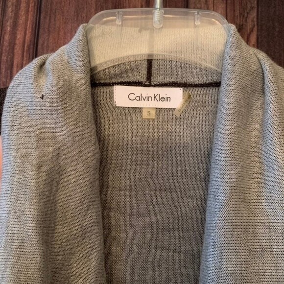 CALVIN KLEIN Open Cardigan Sweater Size S (Bx 8) - Picture 4 of 7